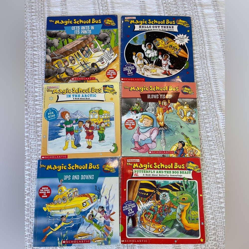 Lot of 6 The Magic School Bus Books